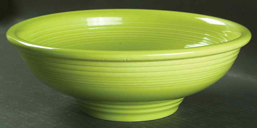 Fiesta Chartreuse (Intro 1997) Pedestal Bowl by Homer Laughlin -1