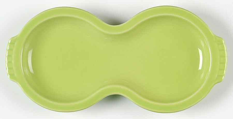 Fiesta Chartreuse (Intro 1997) Tray for Creamer & Sugar with Lid by Homer Laughlin -1