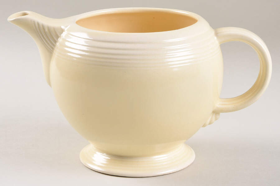 Fiesta Old Ivory (Cream) Teapot No Lid by Homer Laughlin -1
