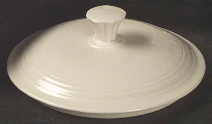 Fiesta Old Ivory (Cream) Lid for Onion Soup Bowl by Homer Laughlin -1