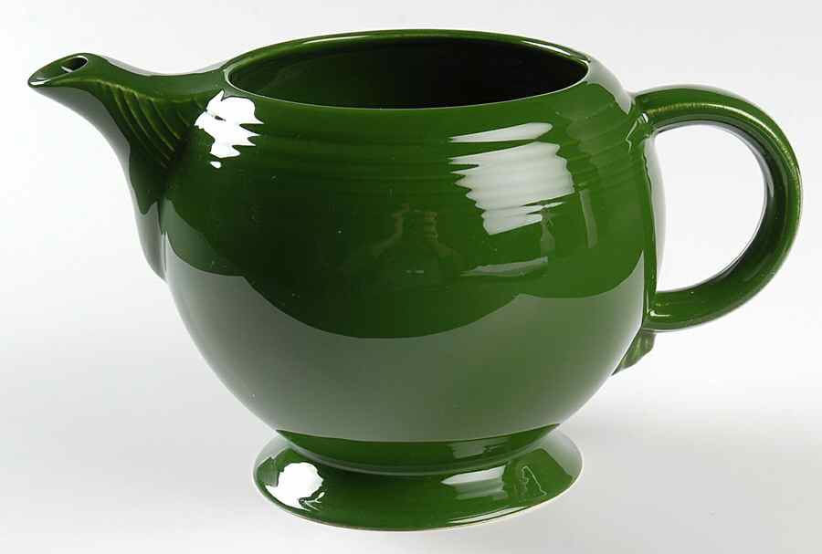 Fiesta Forest Green (Older) Teapot No Lid by Homer Laughlin -1