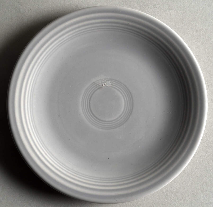 Fiesta Gray (Older) Bread & Butter Plate by Homer Laughlin -1