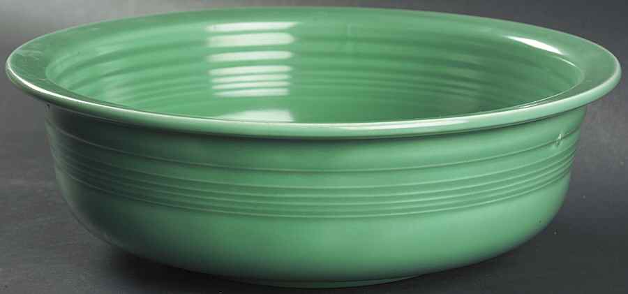 Fiesta Light Green (Older) 9" Nappy by Homer Laughlin -1