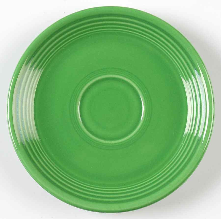 Fiesta Medium Green (Older) Saucer for Footed Cup by Homer Laughlin -1
