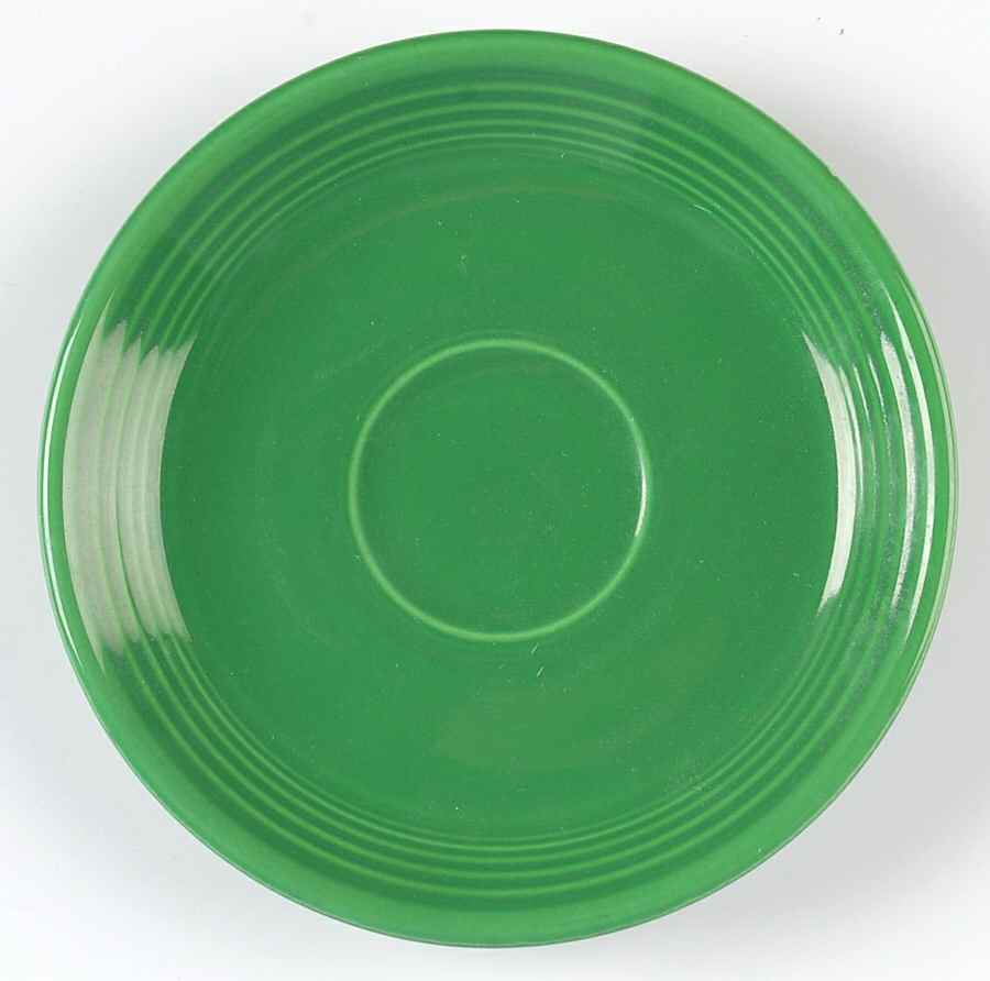 Fiesta Medium Green (Older) Saucer for Footed Cup by Homer Laughlin -1