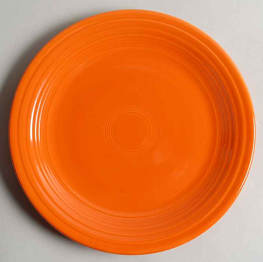 Fiesta Red (Older) Luncheon Plate by Homer Laughlin -1