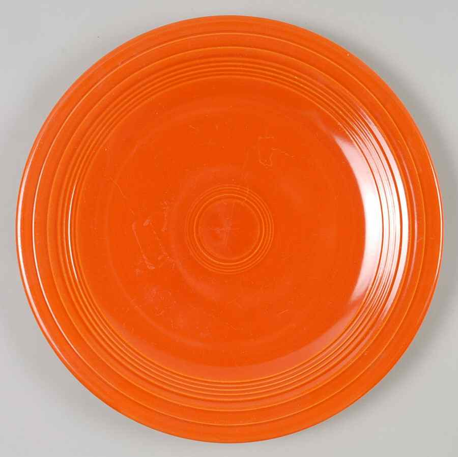 Fiesta Red (Older) Dinner Plate by Homer Laughlin -1
