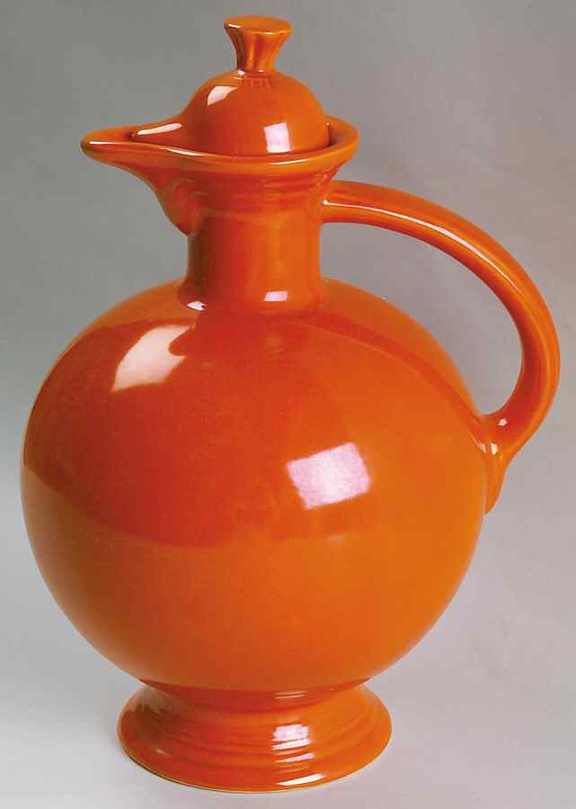 Fiesta Red (Older) Carafe & Lid by Homer Laughlin -1