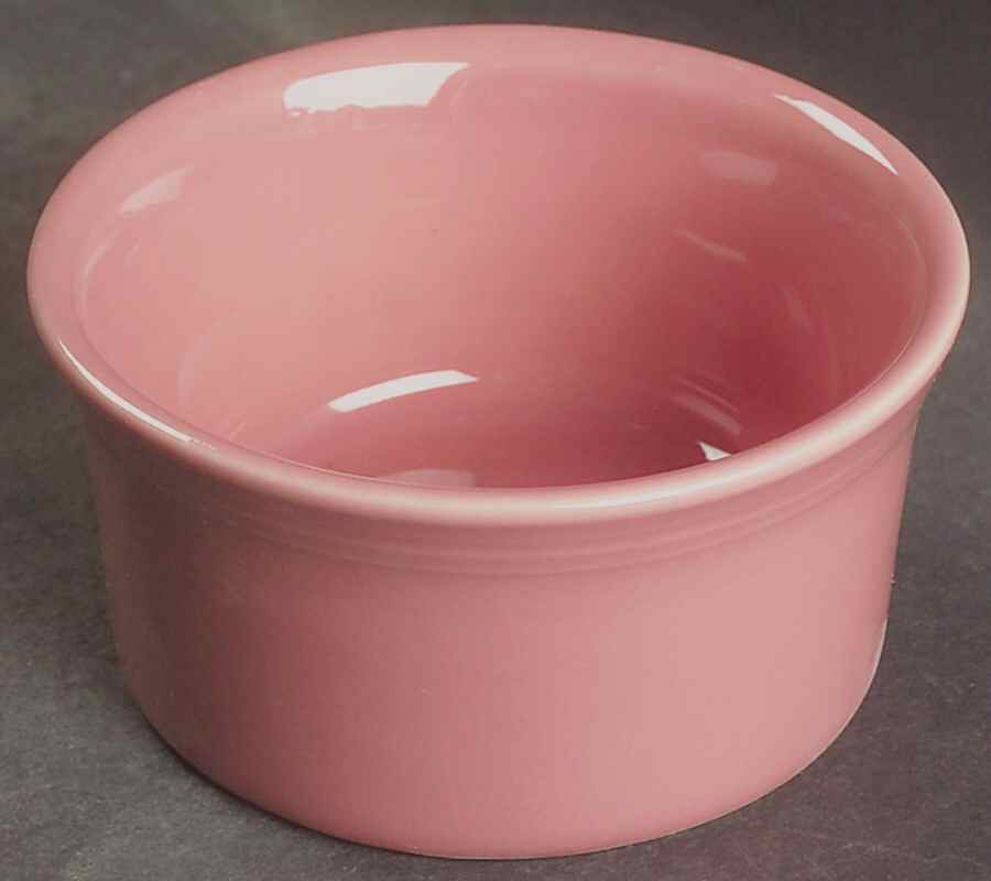 Fiesta Rose (Intro 1986) Ramekin by Homer Laughlin -1