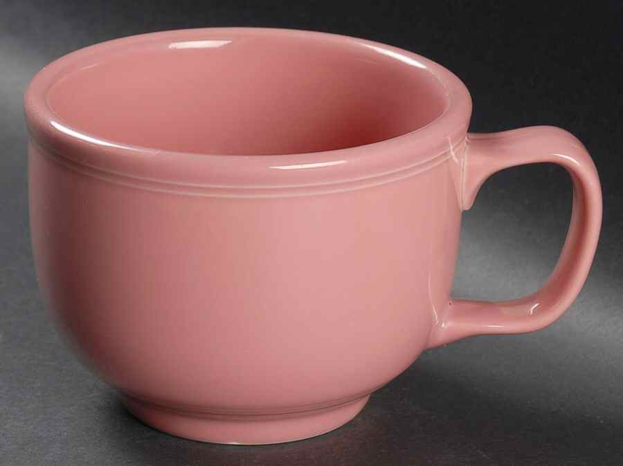 Fiesta Rose (Intro 1986) Jumbo Cup by Homer Laughlin -1