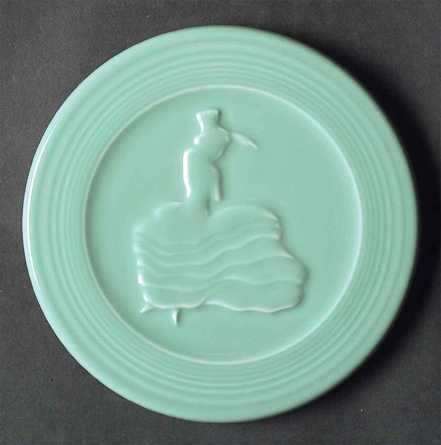 Fiesta Sea Mist Green (Intro 1989) Trivet by Homer Laughlin -1