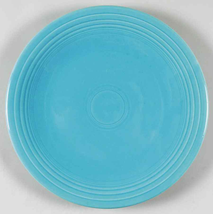 Fiesta Turquoise (Older) 14" Chop Plate (Round Platter) by Homer Laughlin -1