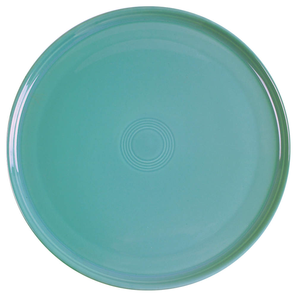 Fiesta Turquoise (Intro 1986) Round Baking Serving Platter by Homer Laughlin -1