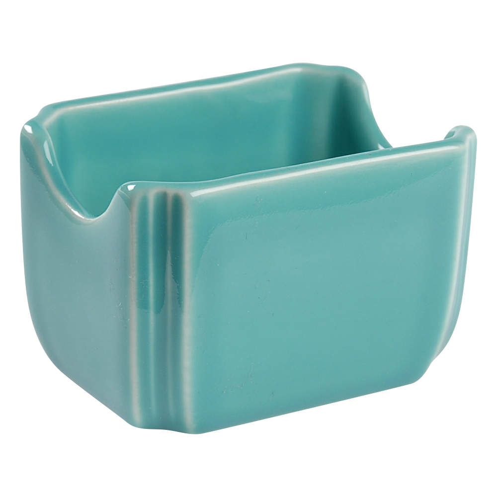 Fiesta Turquoise (Intro 1986) Sweetener Holder by Homer Laughlin -1