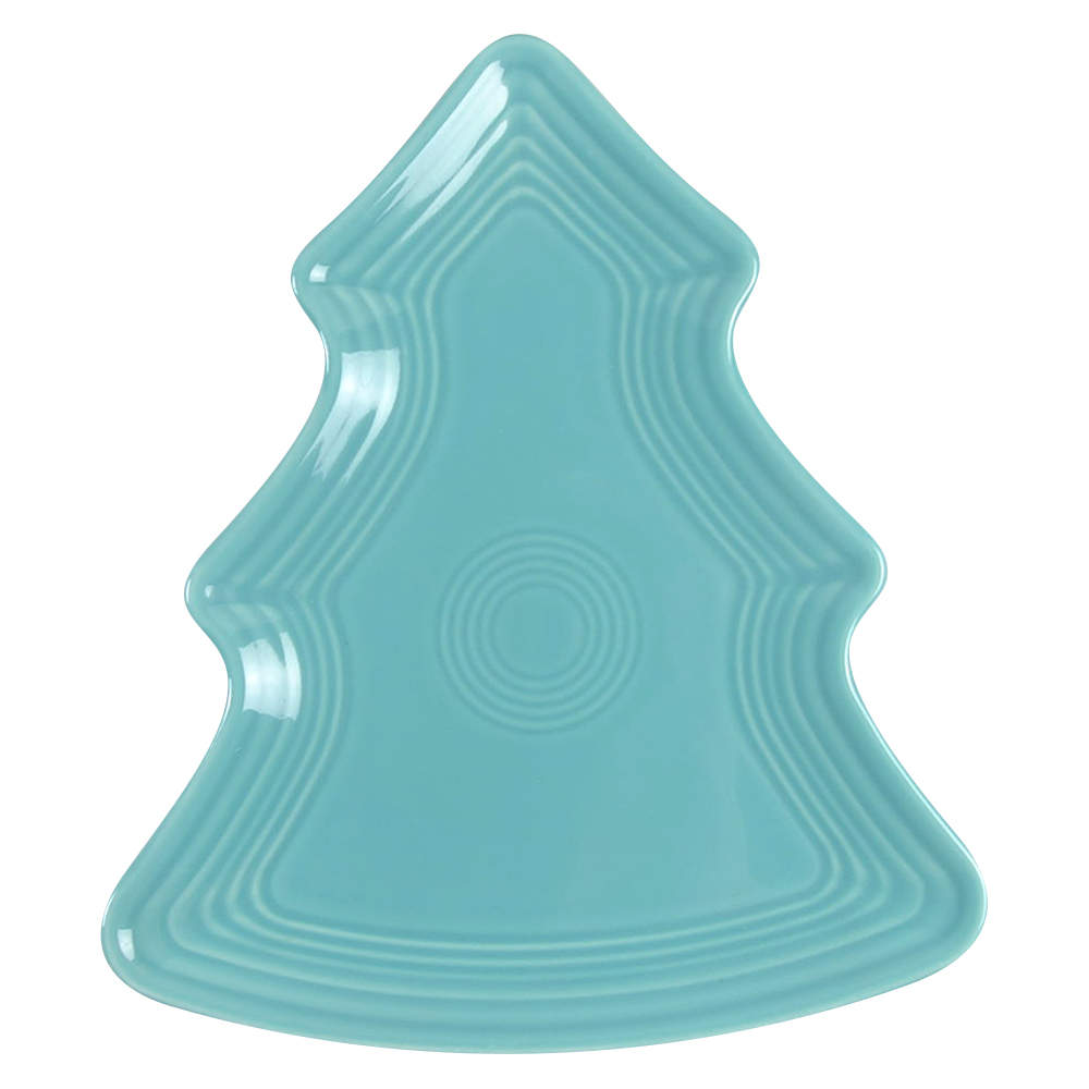 Fiesta Turquoise (Intro 1986) Tree Shaped Plate by Homer Laughlin -1