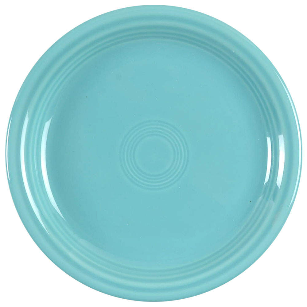 Fiesta Turquoise (Intro 1986) Bistro Deep Salad Plate by Homer Laughlin -1