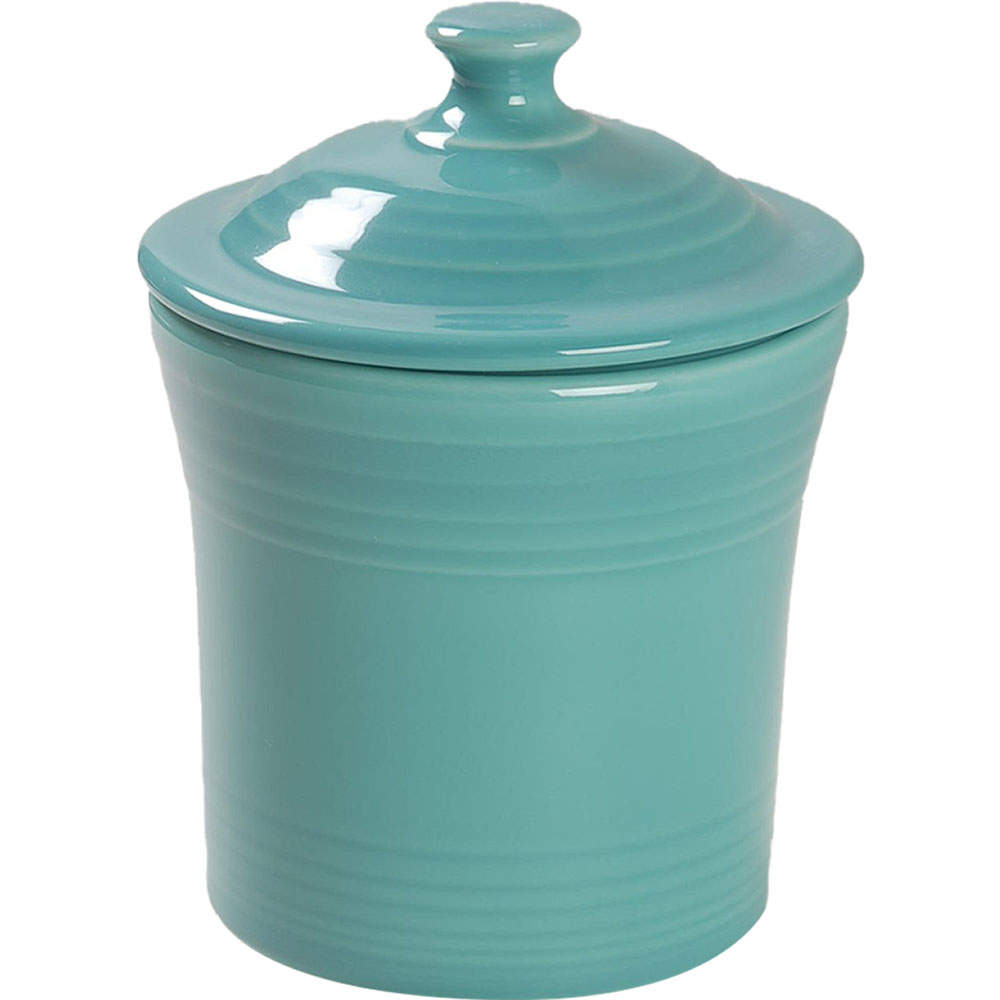 Fiesta Turquoise (Intro 1986) Mini Canister & Lid by Homer Laughlin -1