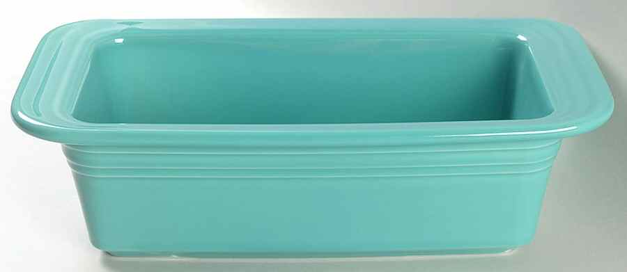 Fiesta Turquoise (Intro 1986) Loaf Pan by Homer Laughlin -1