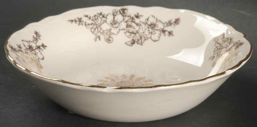 Golden Rose (Republic Shape) Fruit/Dessert (Sauce) Bowl by Homer Laughlin -1