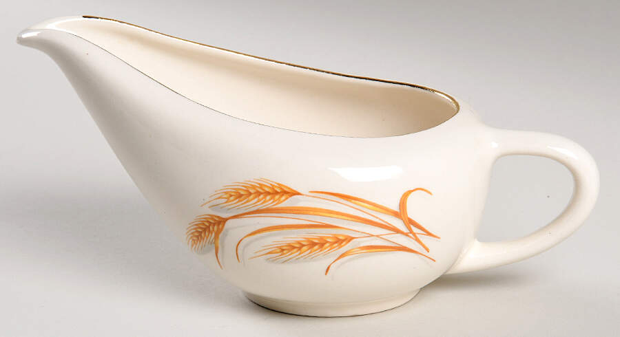Golden Wheat Creamer by Homer Laughlin -1