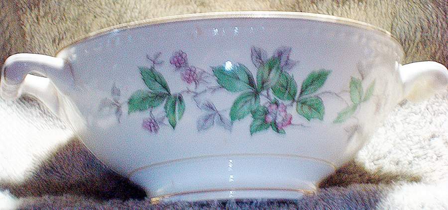 Greenbriar Footed Cream Soup Bowl by Homer Laughlin -1