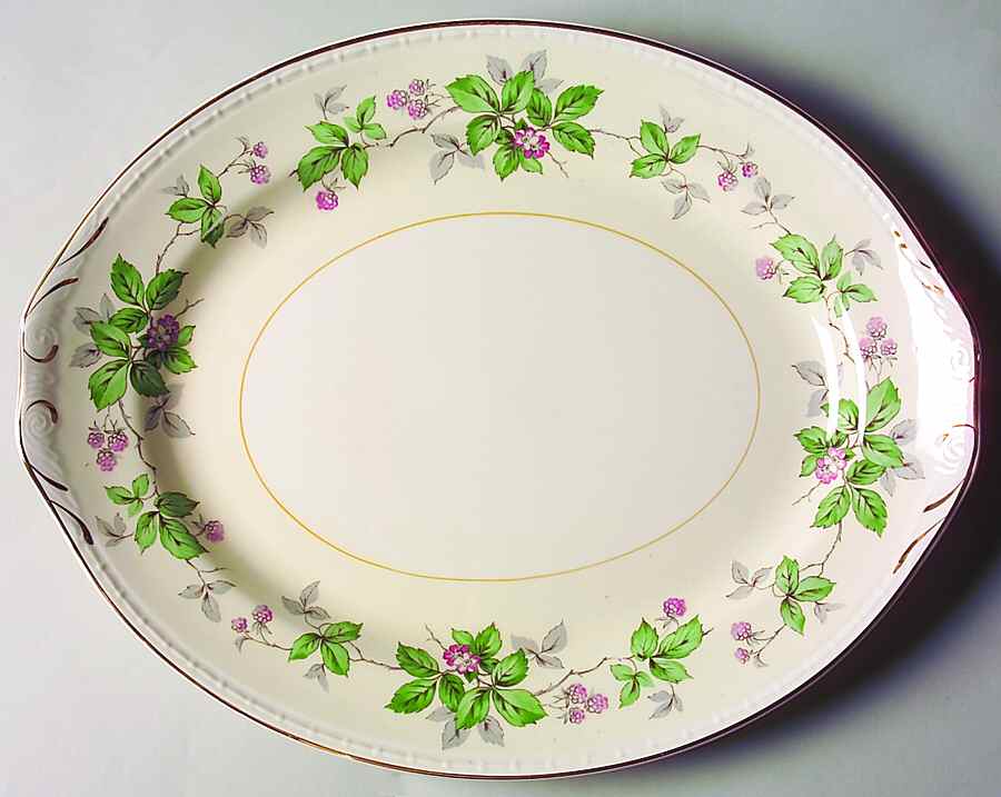 Greenbriar 13" Oval Serving Platter by Homer Laughlin -1