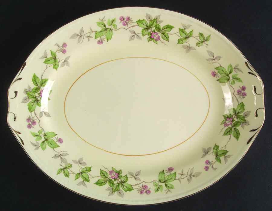 Greenbriar 11" Oval Serving Platter by Homer Laughlin -1