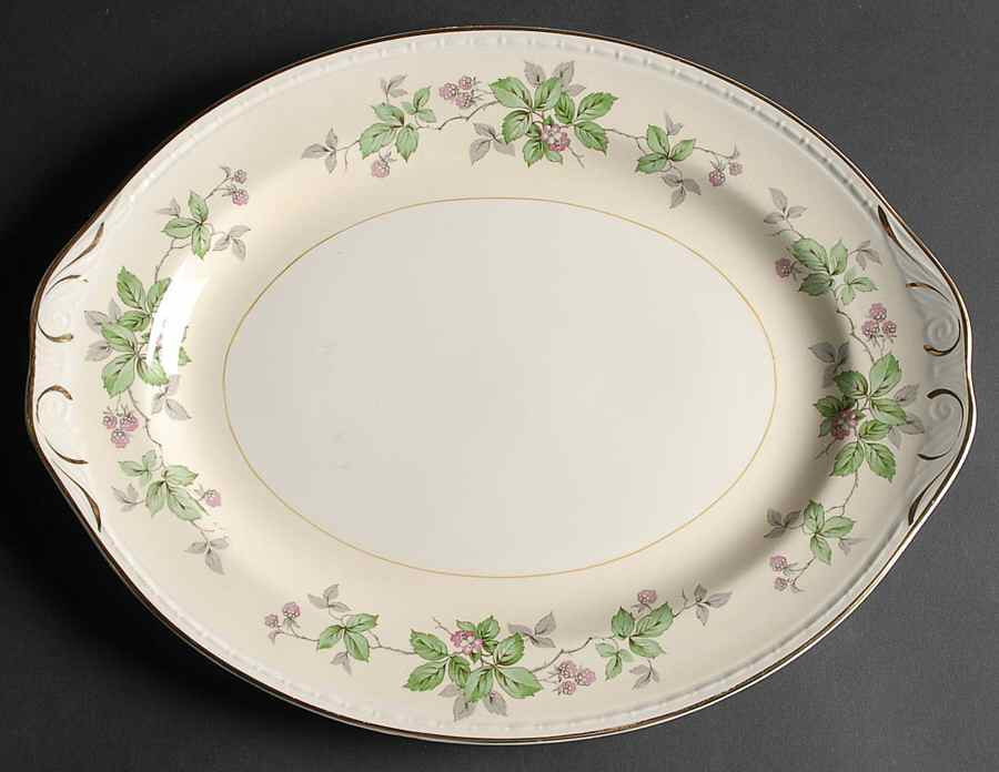 Greenbriar 15" Oval Serving Platter by Homer Laughlin -1