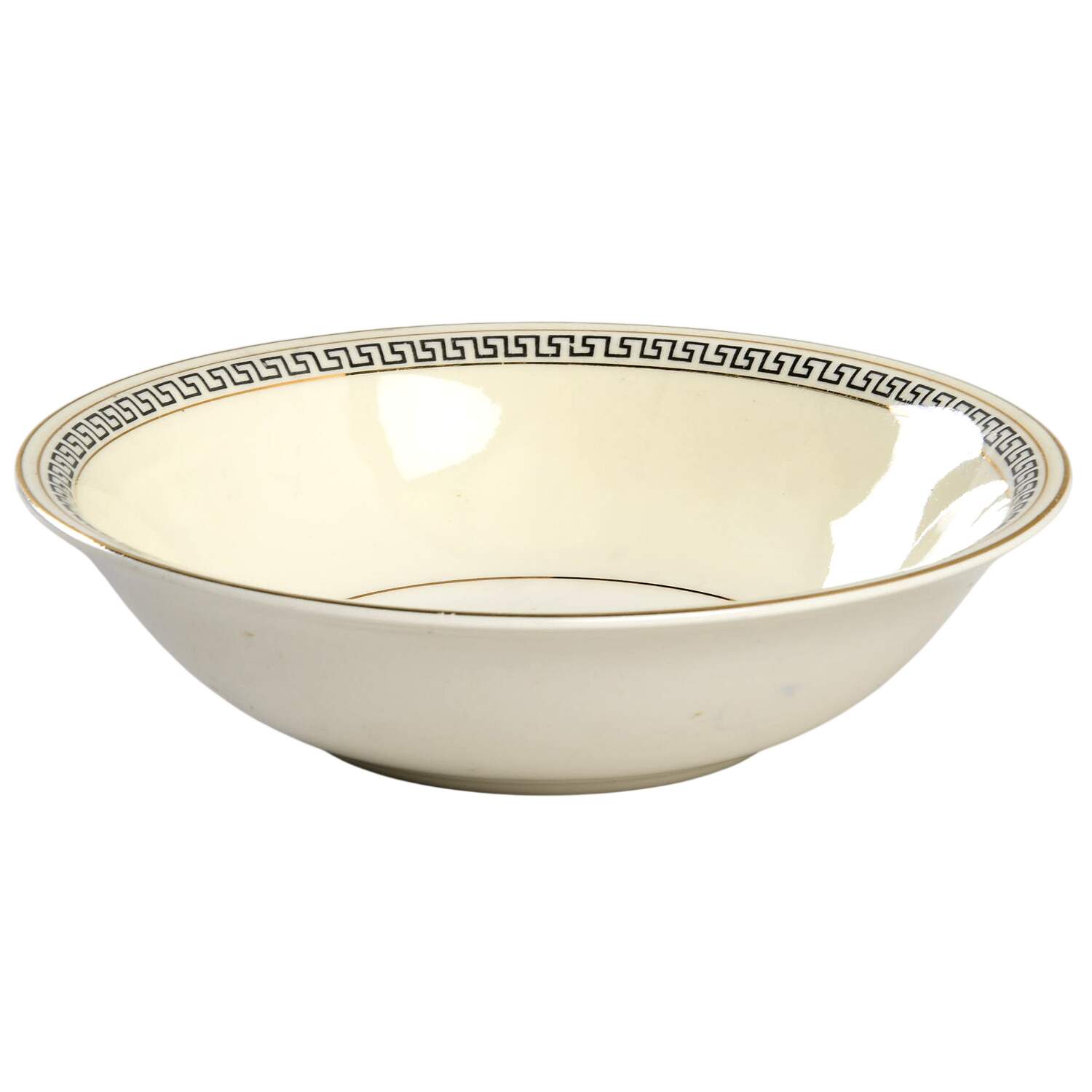 Greek Key Fruit/Dessert (Sauce) Bowl by Homer Laughlin -1