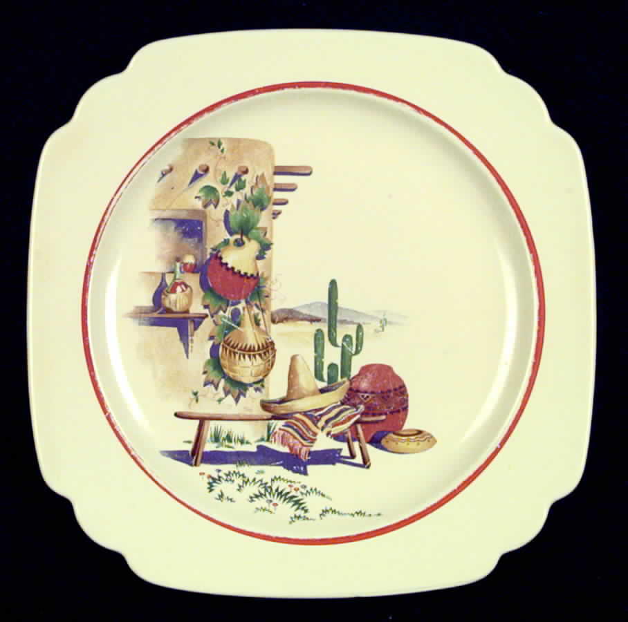 Hacienda Dinner Plate by Homer Laughlin -1