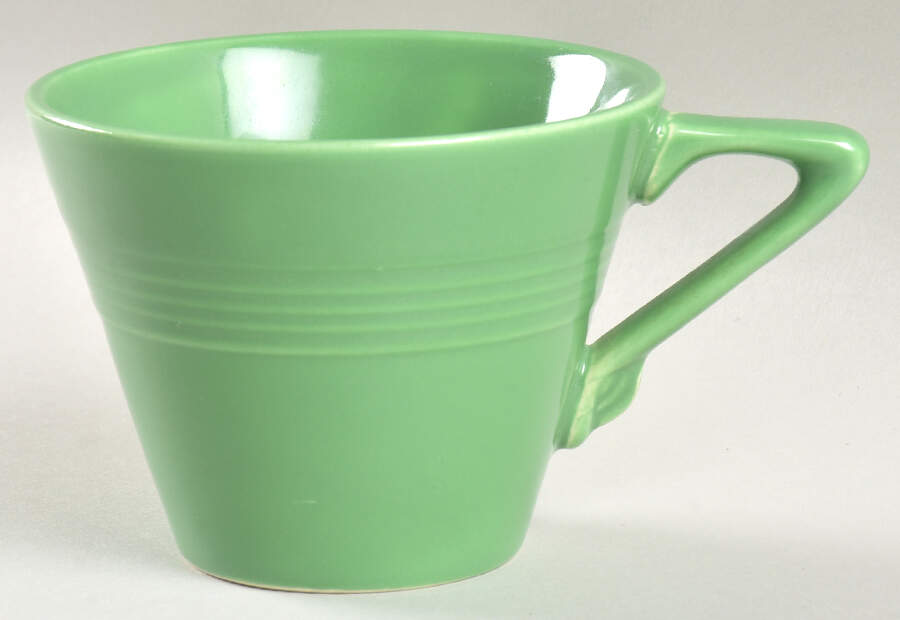Harlequin Medium Green (Older) Flat Cup by Homer Laughlin -1