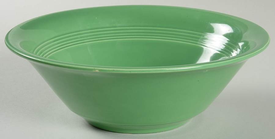 Harlequin Medium Green (Older) 8" Round Vegetable Bowl by Homer Laughlin -1