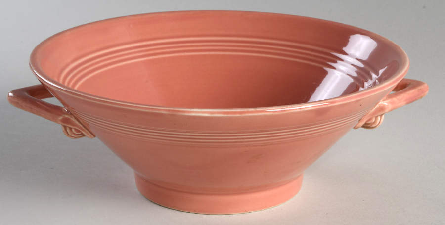 Harlequin Rose Round Vegetable No Lid by Homer Laughlin -1