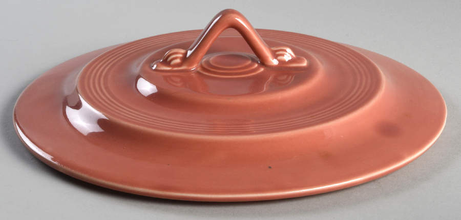 Harlequin Rose Lid for Round Vegetable by Homer Laughlin -1