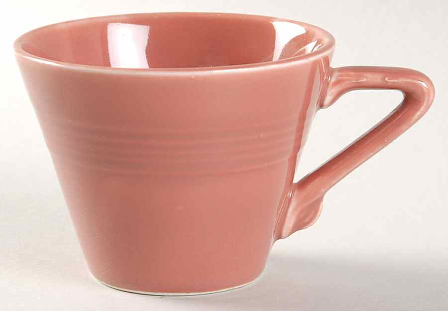 Harlequin Rose Flat Cup by Homer Laughlin -1