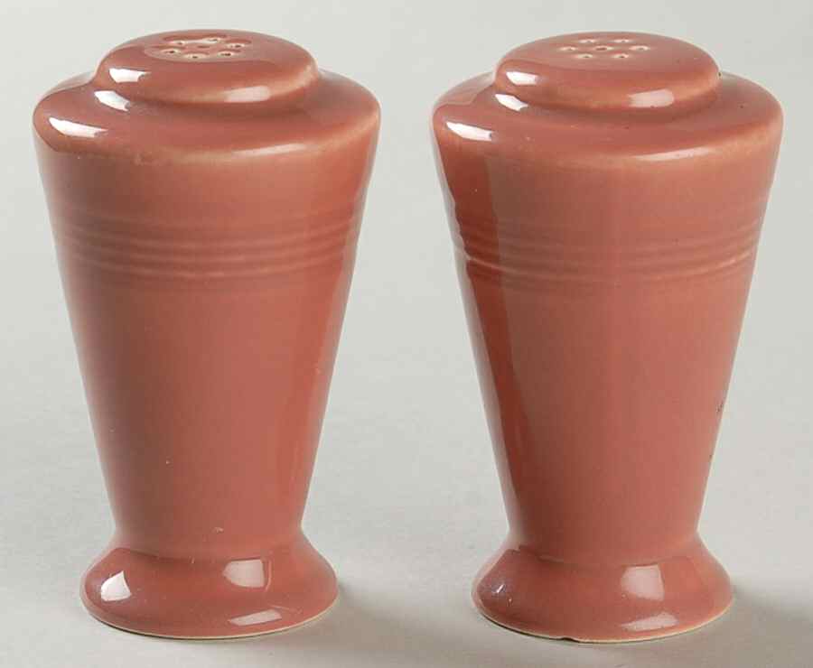 Harlequin Rose Salt & Pepper Set by Homer Laughlin -1