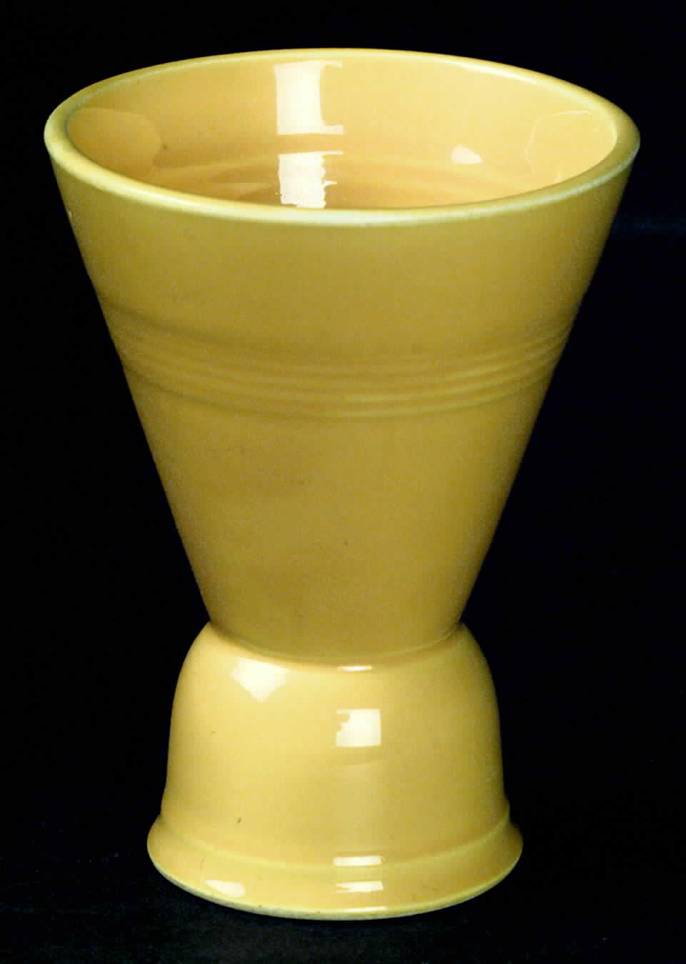Harlequin Yellow (Older) Double Egg Cup by Homer Laughlin -1