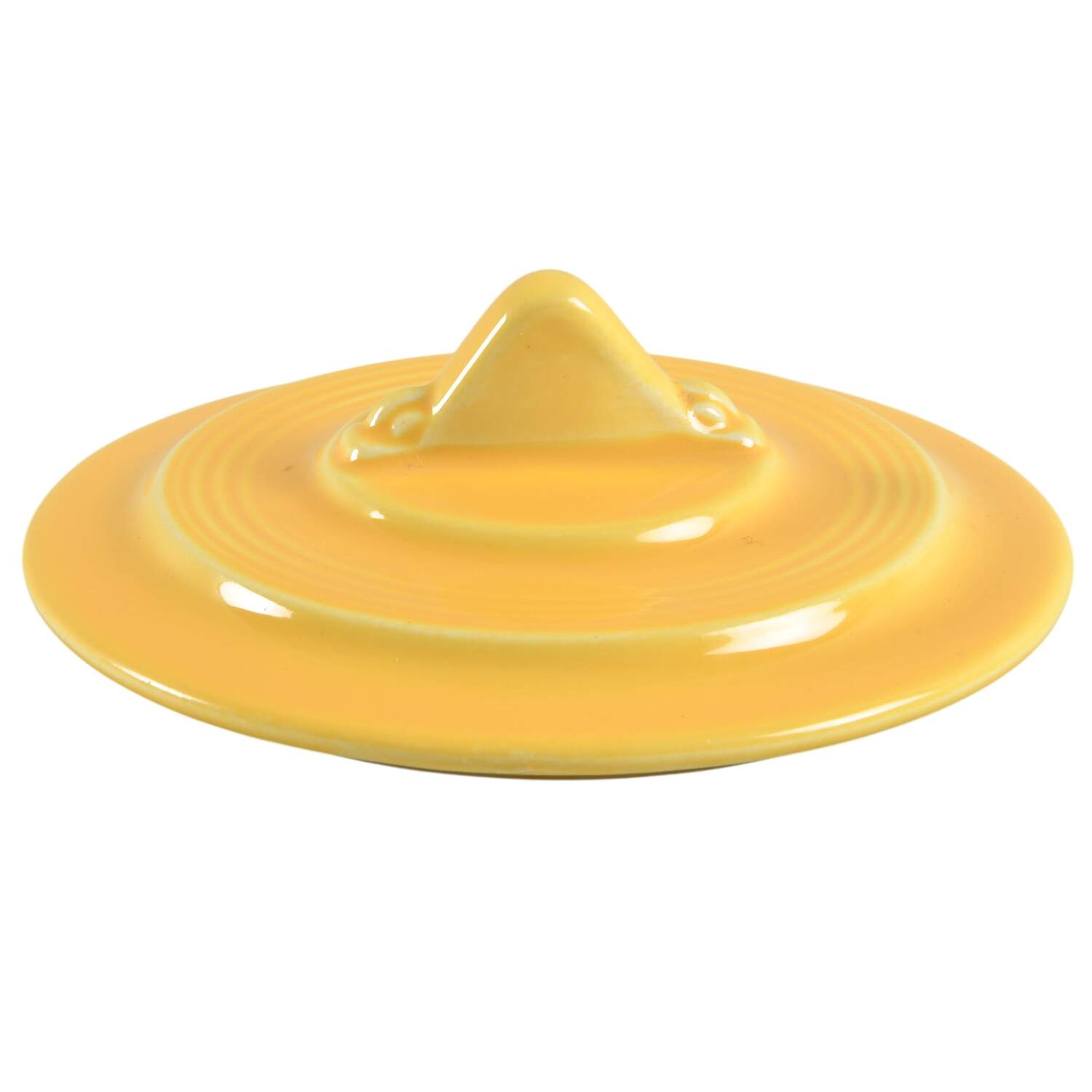 Harlequin Yellow (Newer) Lid for Sugar Bowl by Homer Laughlin -1