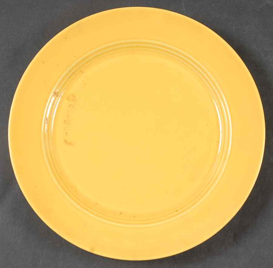 Harlequin Yellow (Newer) Salad Plate by Homer Laughlin -1