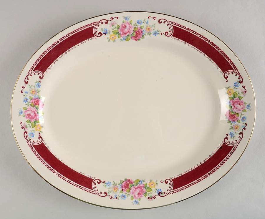 HLC117 13" Oval Serving Platter by Homer Laughlin -1