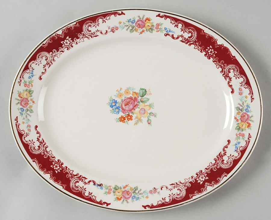 B1309 11" Oval Serving Platter by Homer Laughlin -1