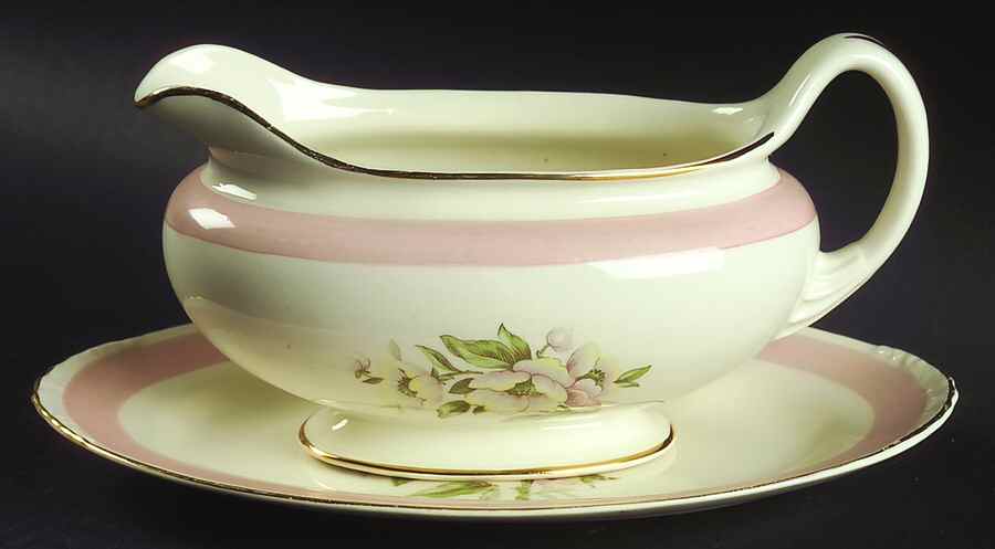 N1769 Gravy Boat & Underplate/Relish by Homer Laughlin -1