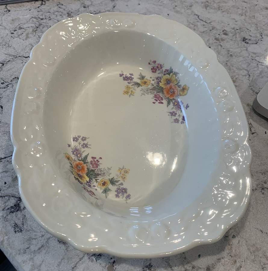 W232 10" Oval Vegetable Bowl by Homer Laughlin -1