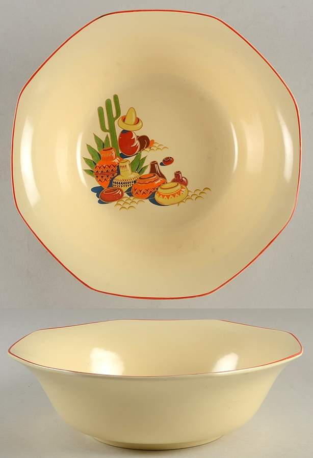 Maxicana 9" Round Vegetable Bowl by Homer Laughlin -1