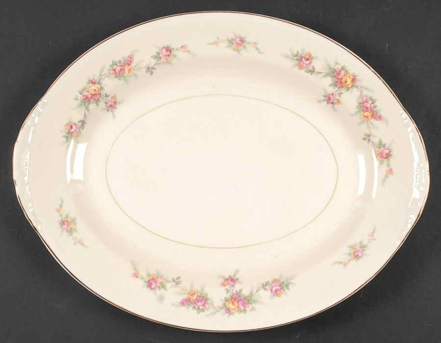 N1627 13" Oval Serving Platter by Homer Laughlin -1