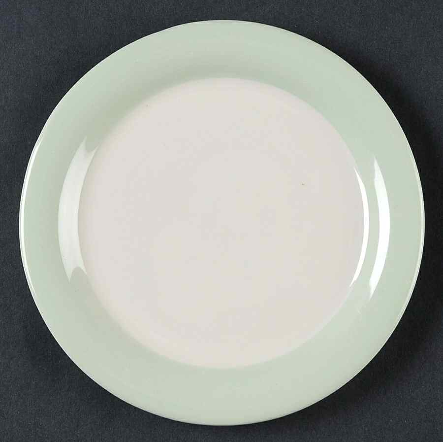Organdy Green Bread & Butter Plate by Homer Laughlin -1