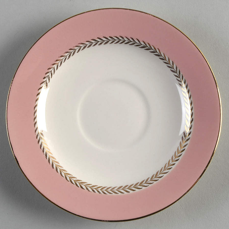 Pink Laurel Saucer by Homer Laughlin -1