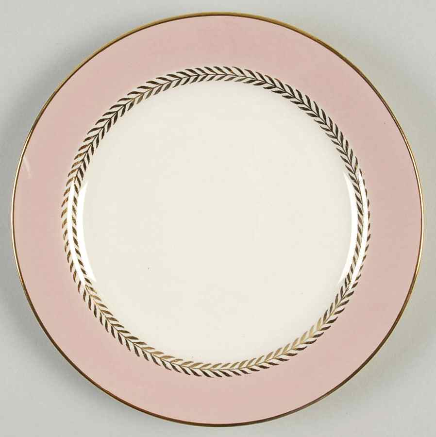 Pink Laurel Bread & Butter Plate by Homer Laughlin -1
