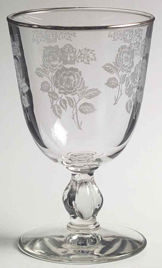 Queen Esther 8 Oz Glassware Goblet by Homer Laughlin -1