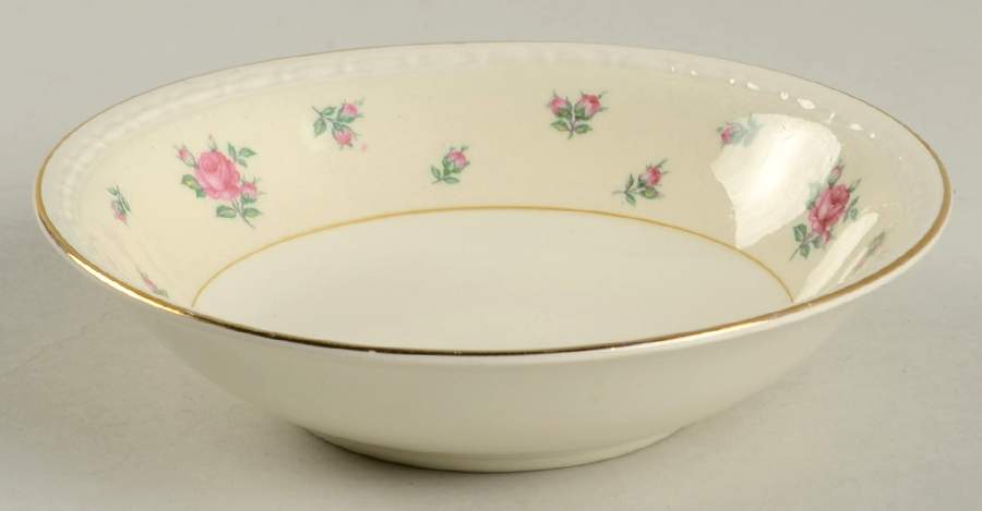 Rambler Rose Fruit/Dessert (Sauce) Bowl by Homer Laughlin -1